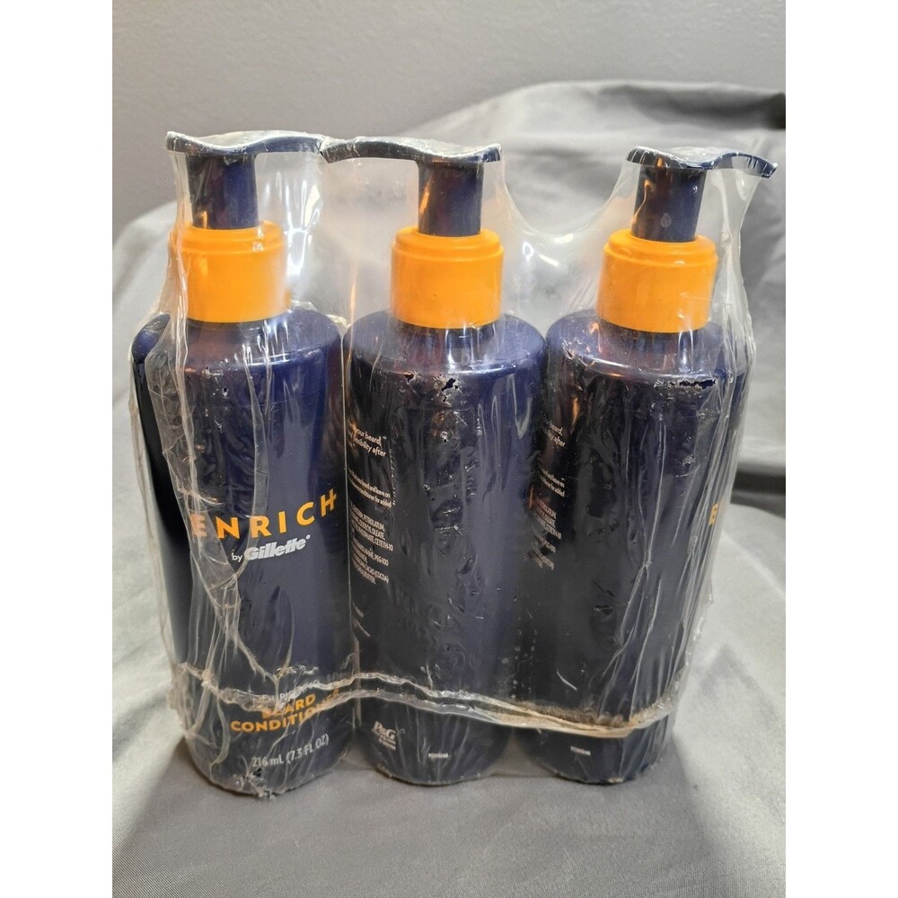 3 Pack Enrich By Gillette®️ Nourishing  Beard Conditioner - NEW-  7.3 fl oz each